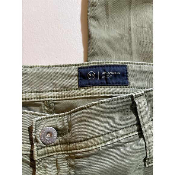 Adriano Goldschmied Graduate Pants Men's 38x34 Olive Green Tailored Leg Stretch - Picture 3 of 13